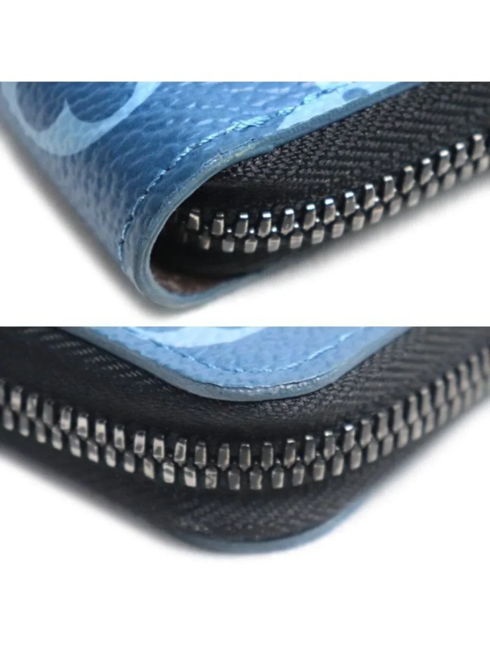 Louis Vuitton Zippy Wallet Vertical Zip Around Collection Blue